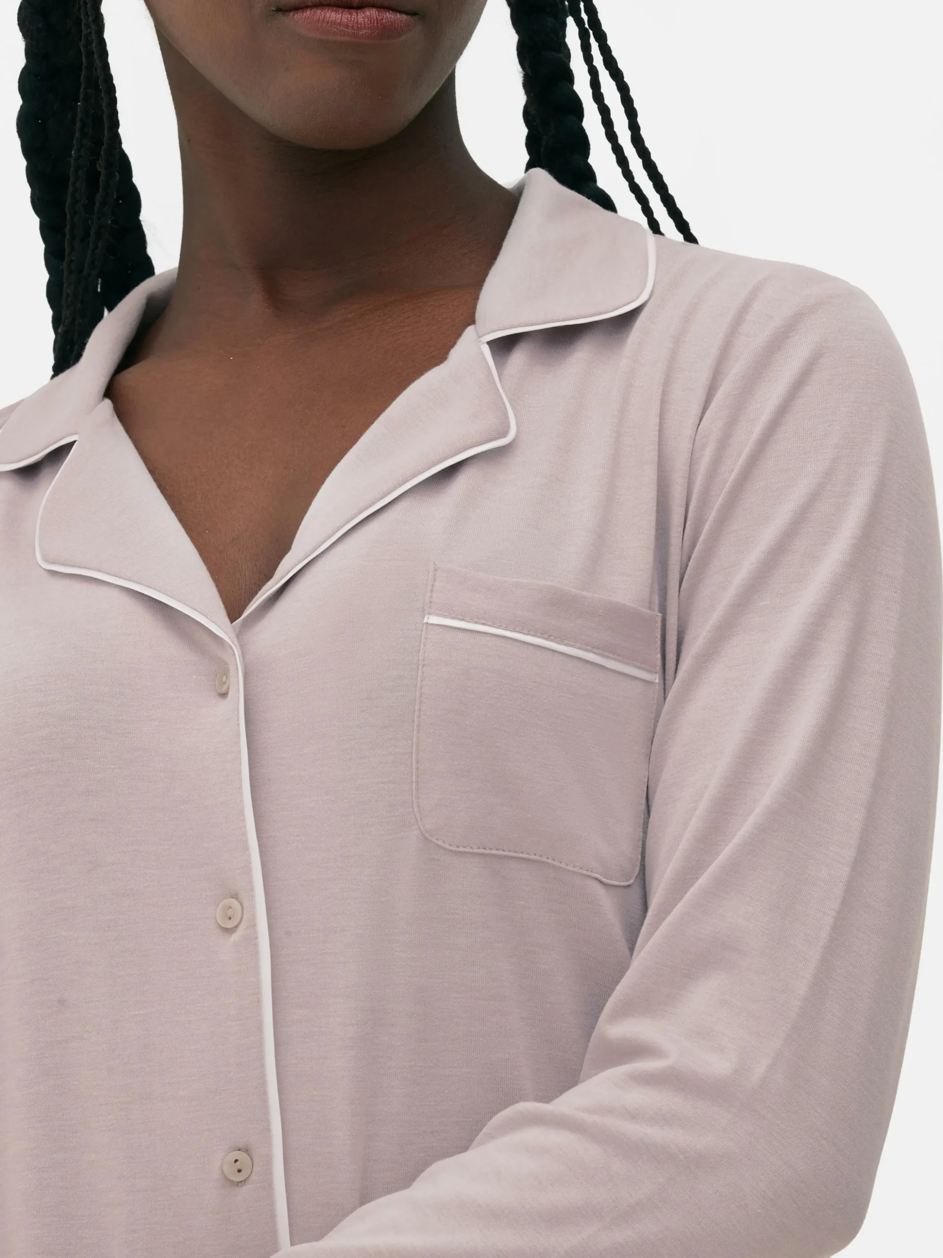 Lange Boyfriend-pyjama