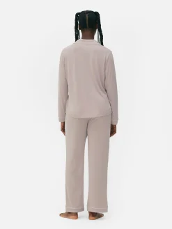 Lange Boyfriend-pyjama