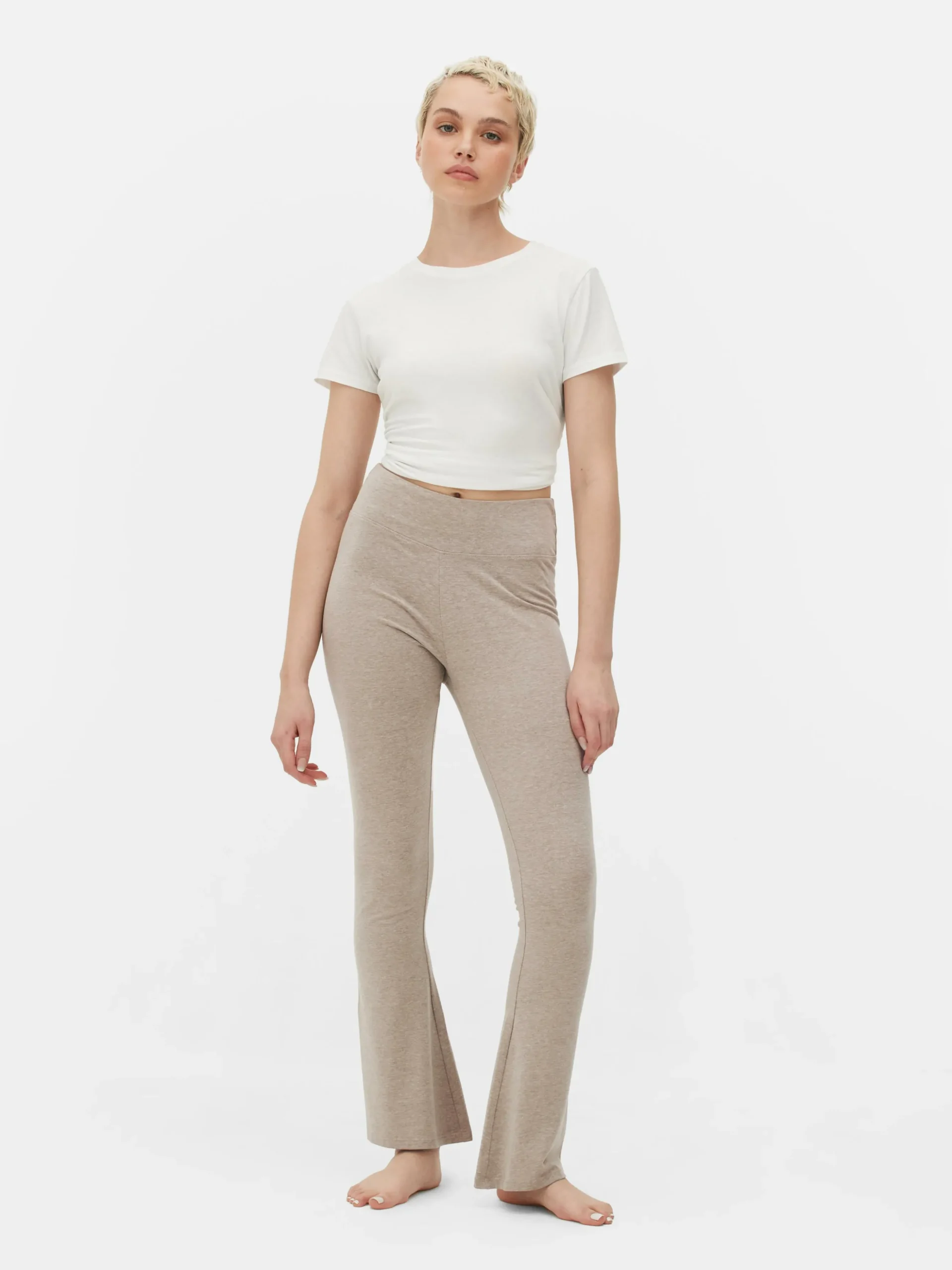 Legging Met Hoge Taille En Wijd Uitlopende Pijpen