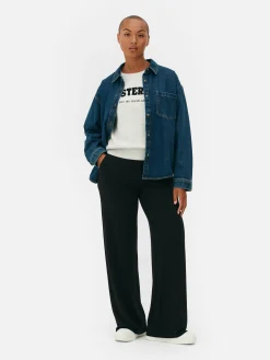 Legging Met Wijde Pijpen