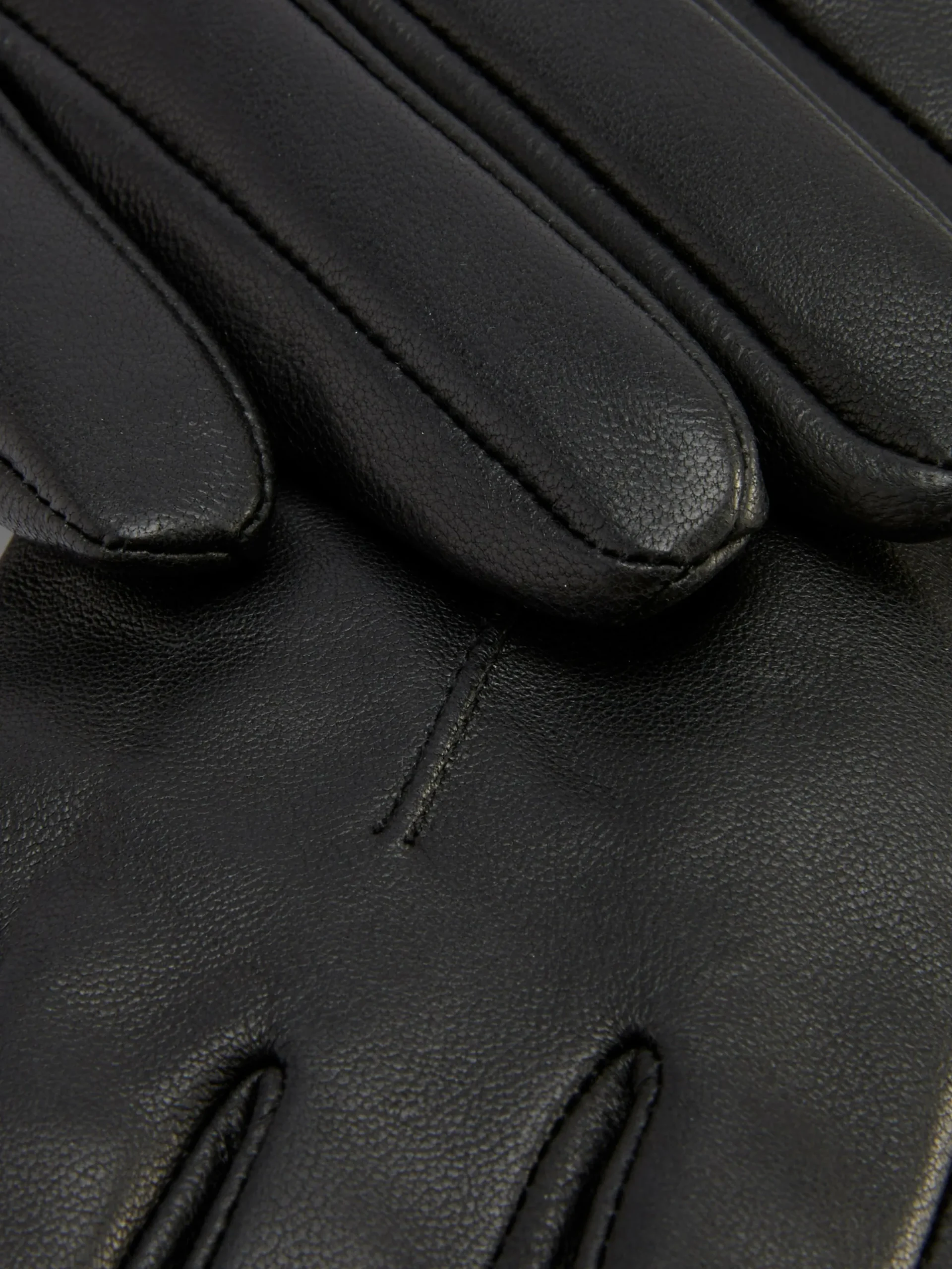 Leren Handschoenen Met Polsinkeping