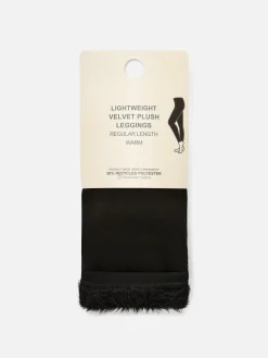 Lichte Fluwelen Legging Met Teddy Voering