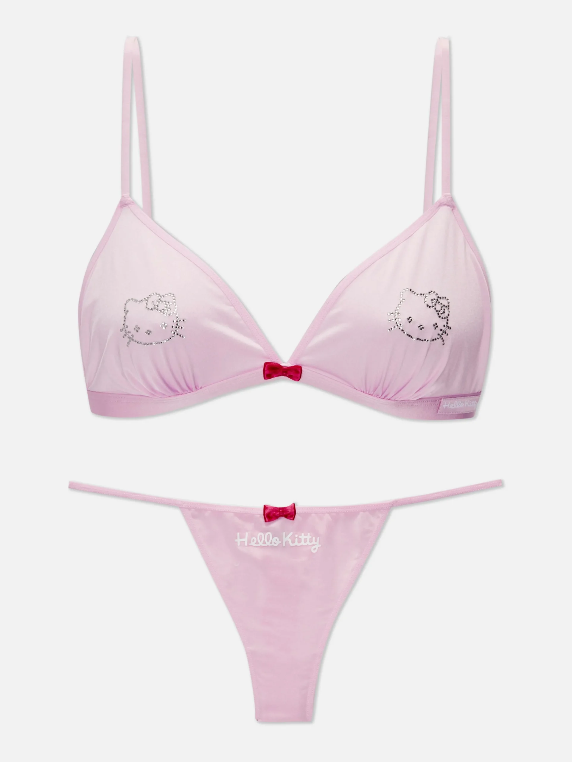 Lingerieset Van Beha En String Met Stras Hello Kitty