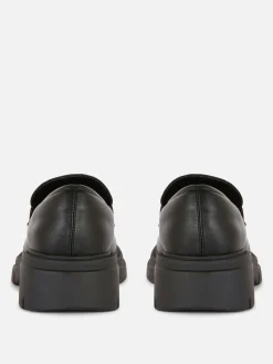 Loafers Van Imitatieleer Met Dikke Zool