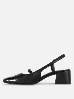 Mary Jane-slingbacks Met Blokhak