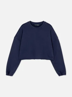 Matchend Sweatshirt Met Onafgewerkte Zoom