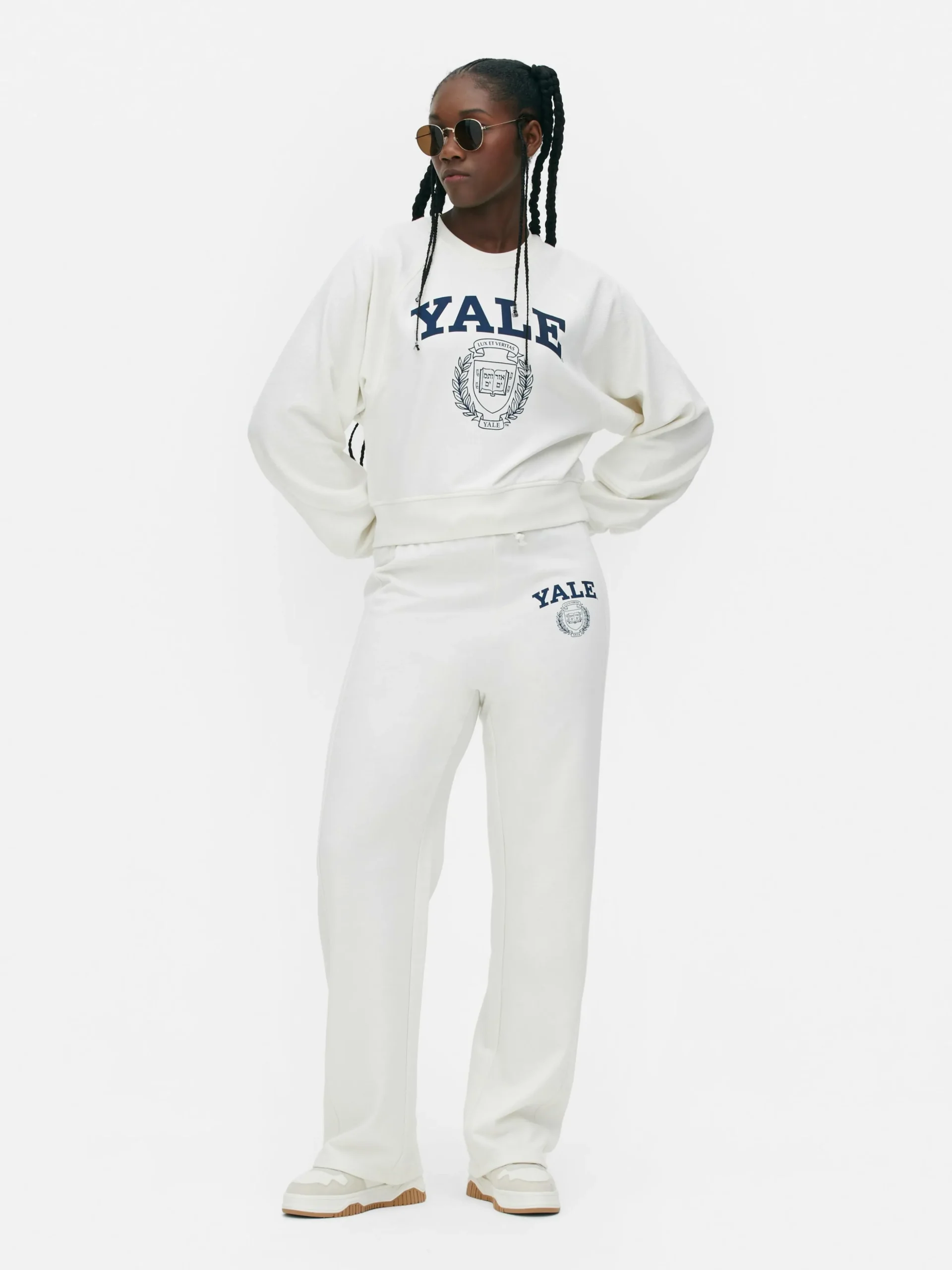 Matchend Wijdvallend Sweatshirt Met Yale-print
