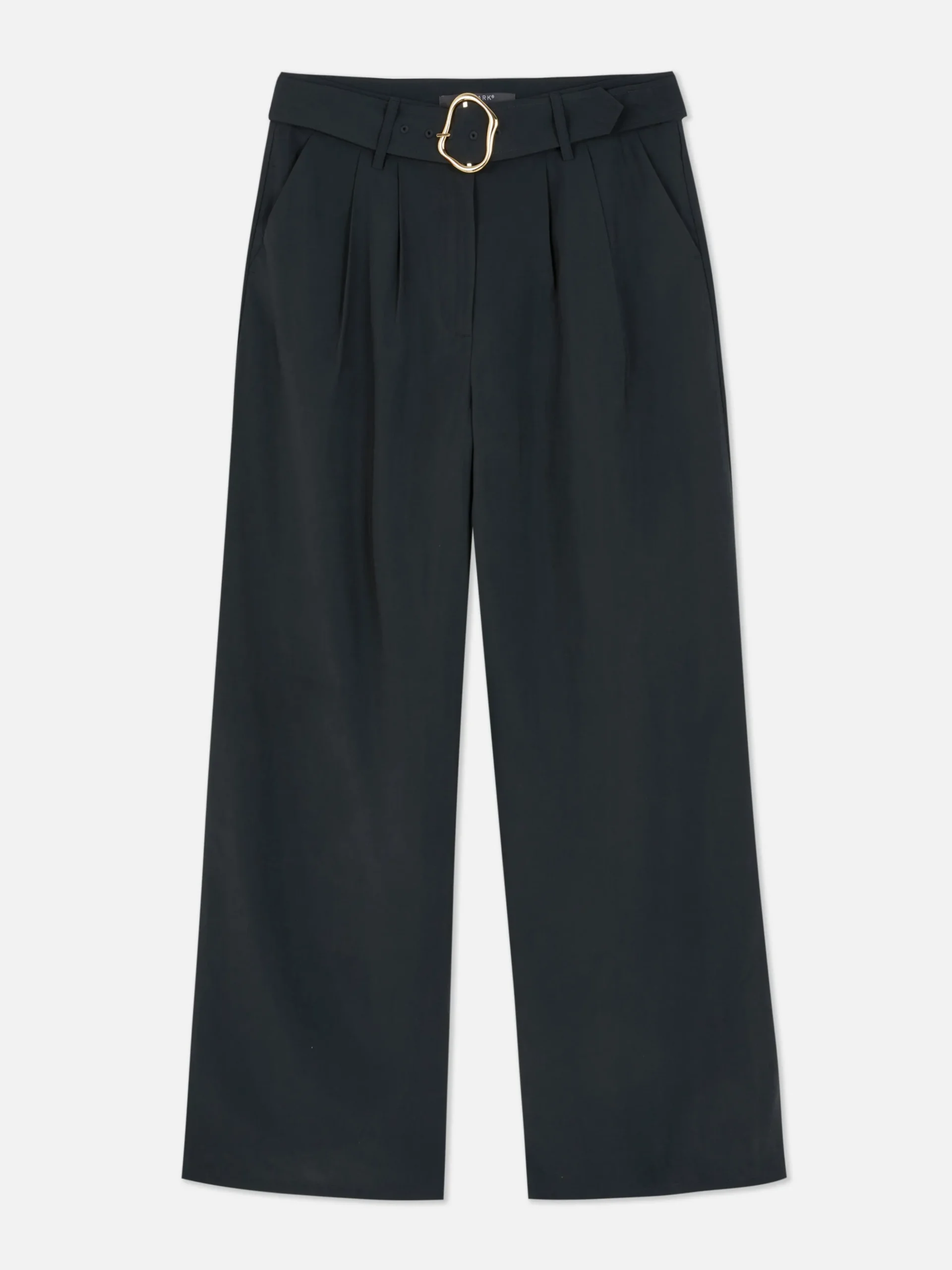 Matchende Broek Met Wijde Pijpen En Gesp