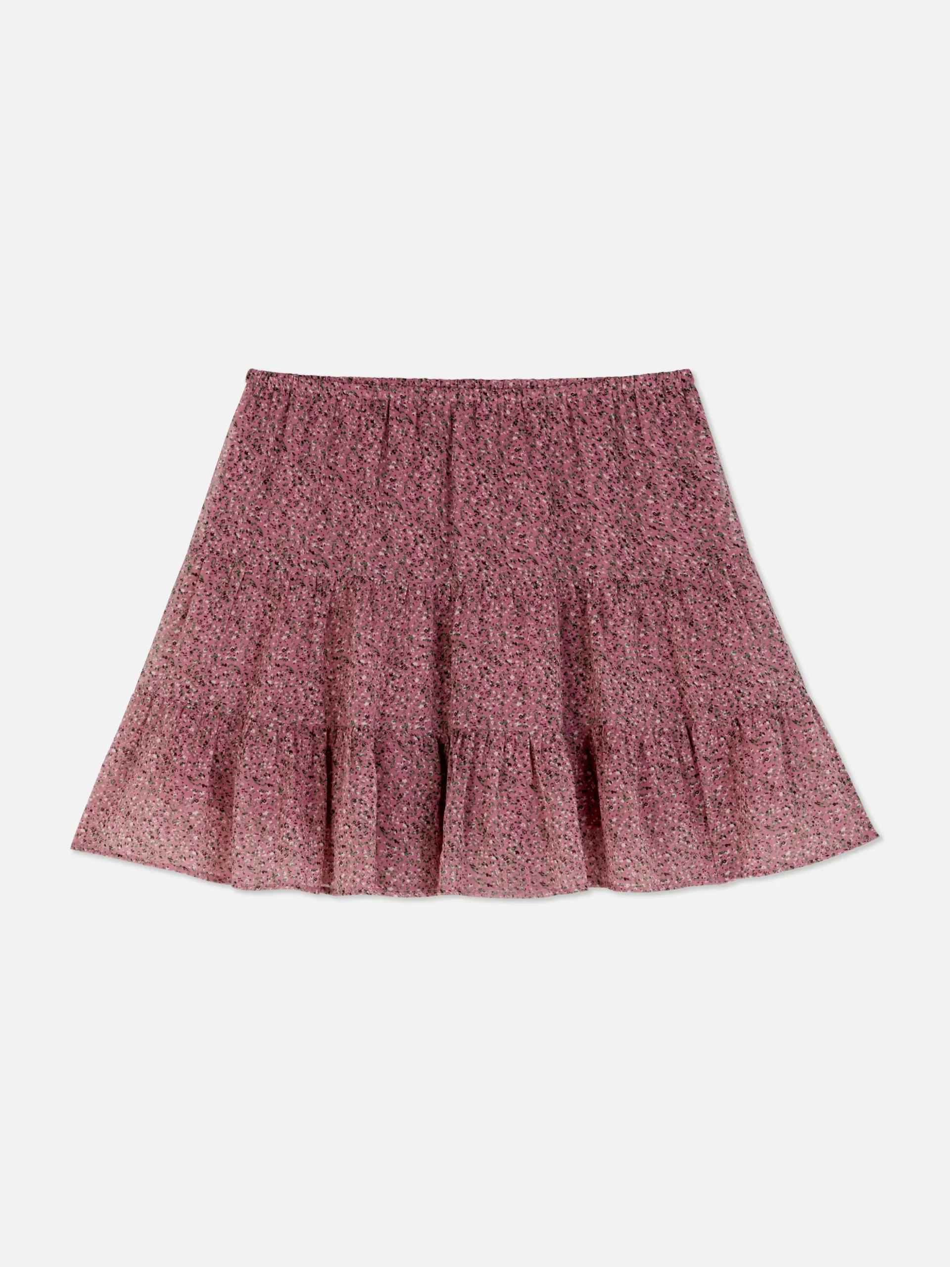 Matchende Gelaagde Minirok Van Chiffon