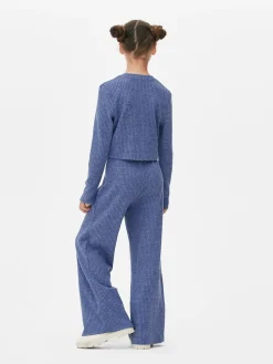 Matchende Geribde Top Met Lange Mouwen En Legging