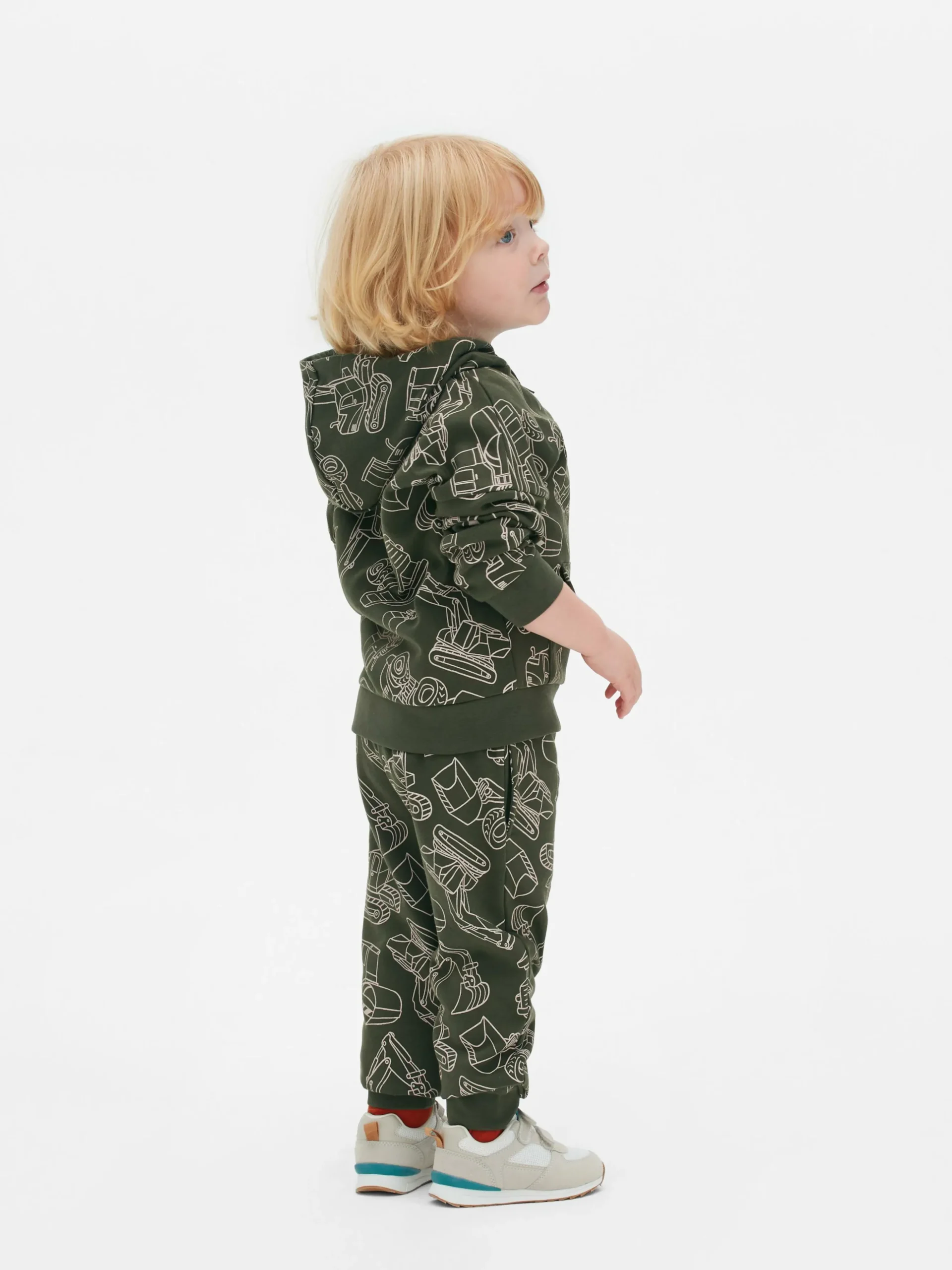 Matchende Hoodie Met Rits En Print