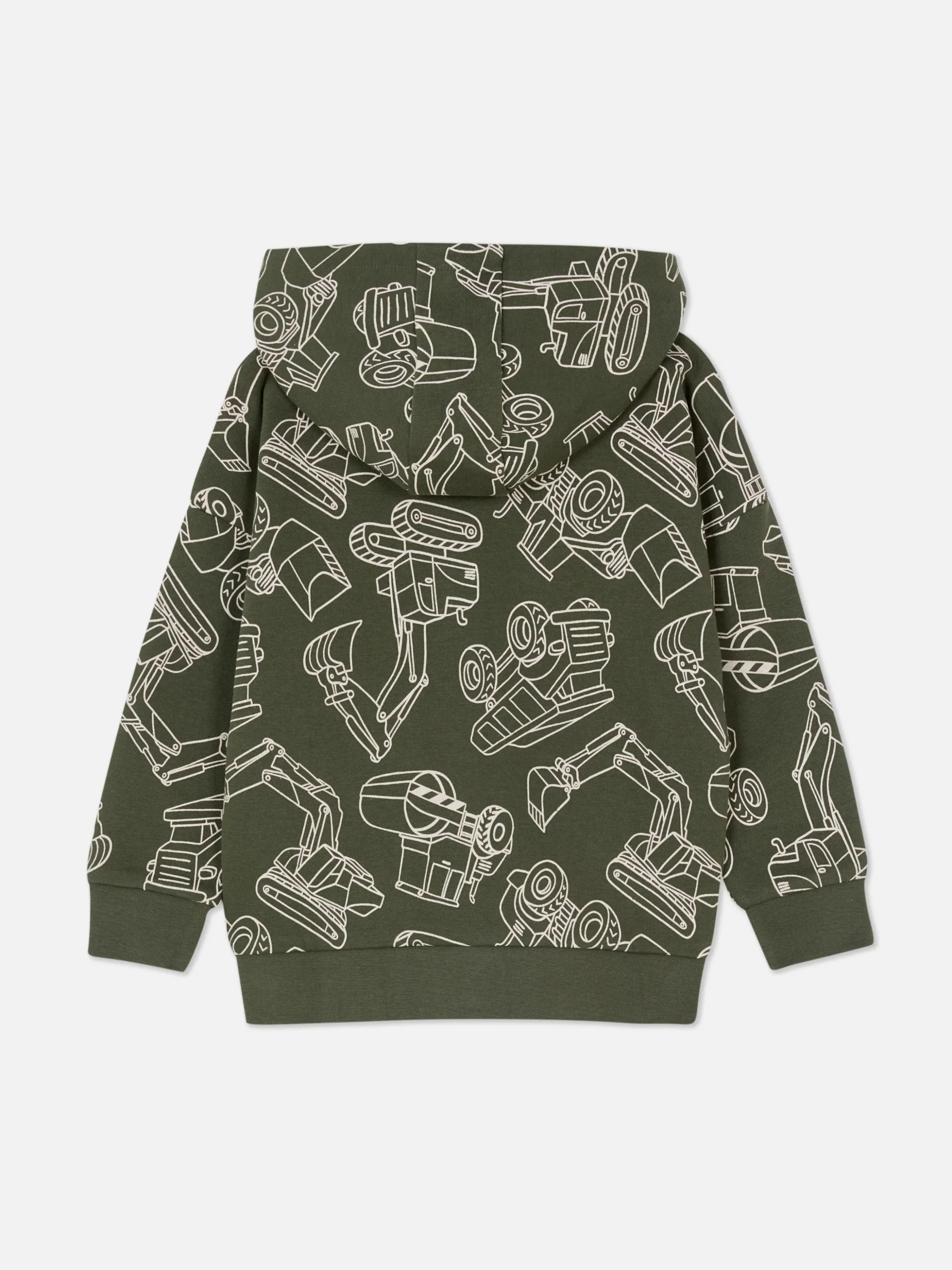 Matchende Hoodie Met Rits En Print