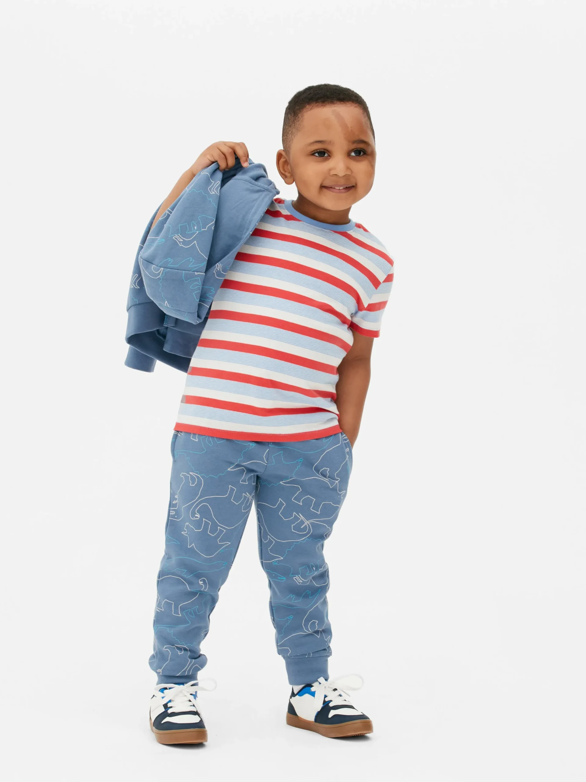 Matchende Joggingbroek Met Print En Trekkoord