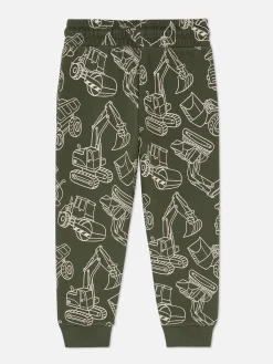 Matchende Joggingbroek Met Print En Trekkoord