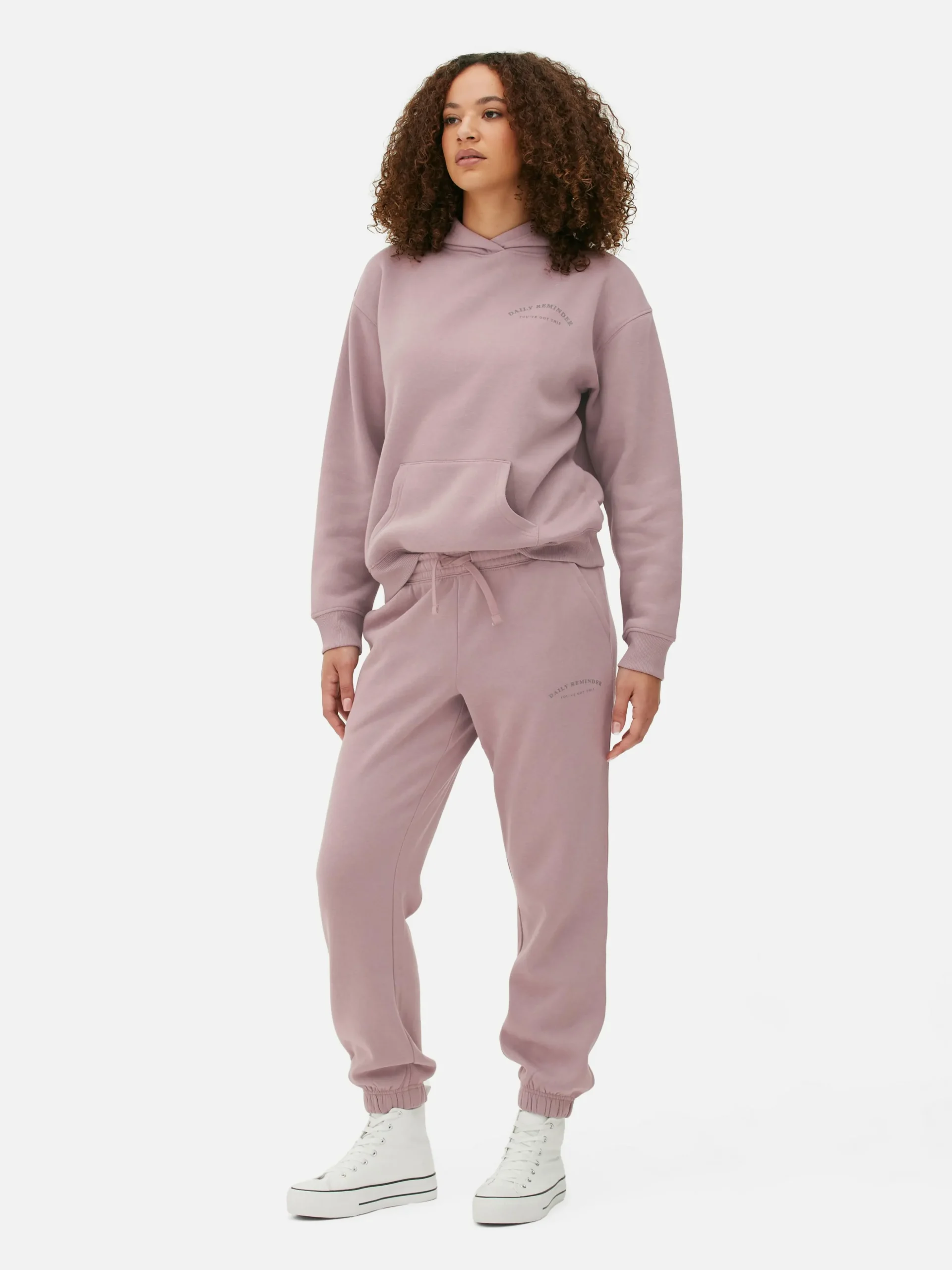 Matchende Joggingbroek Met Print En Trekkoord