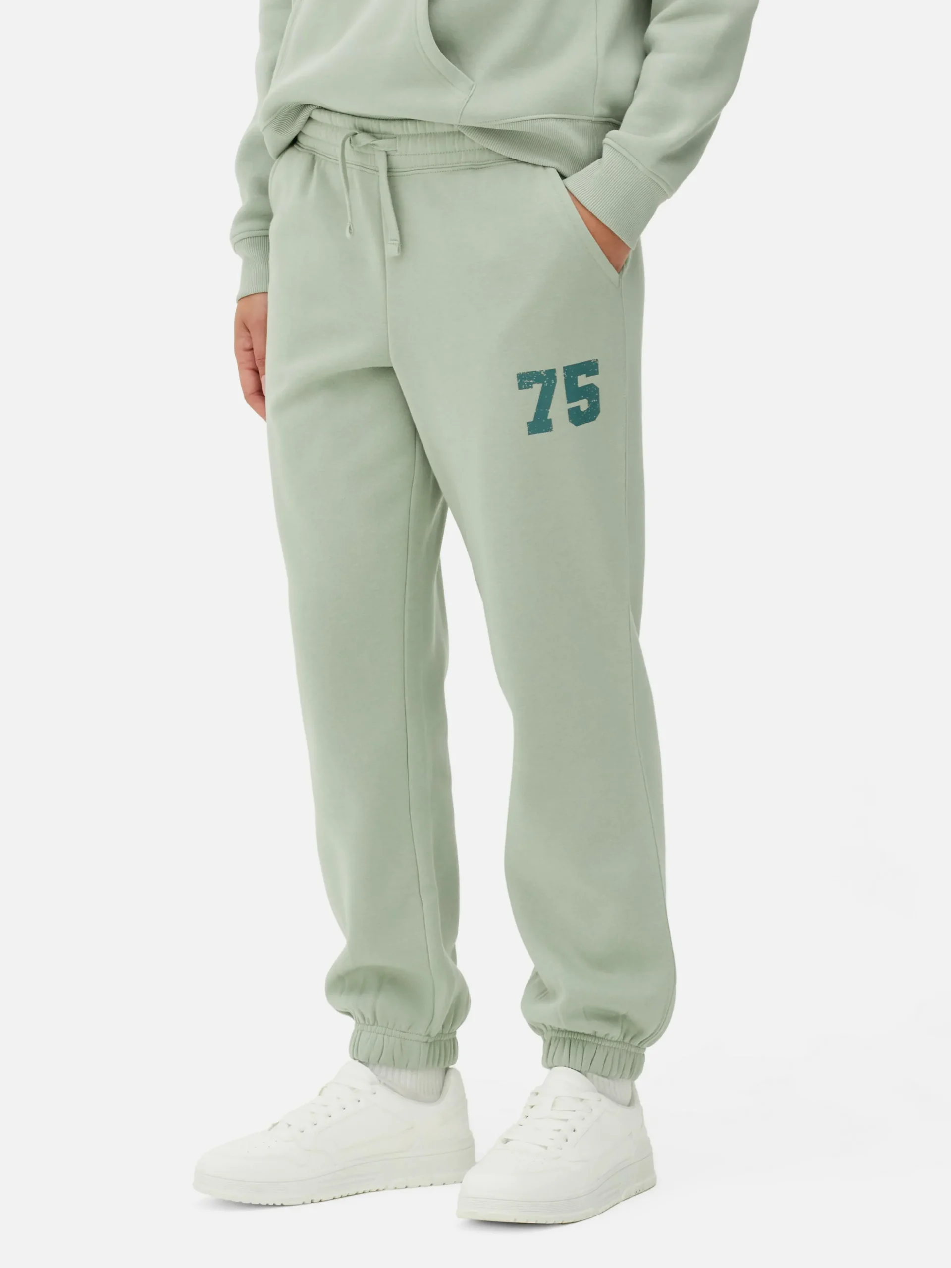 Matchende Joggingbroek Met Print En Trekkoord