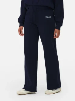 Matchende Joggingbroek Met Wijde Pijpen Yale