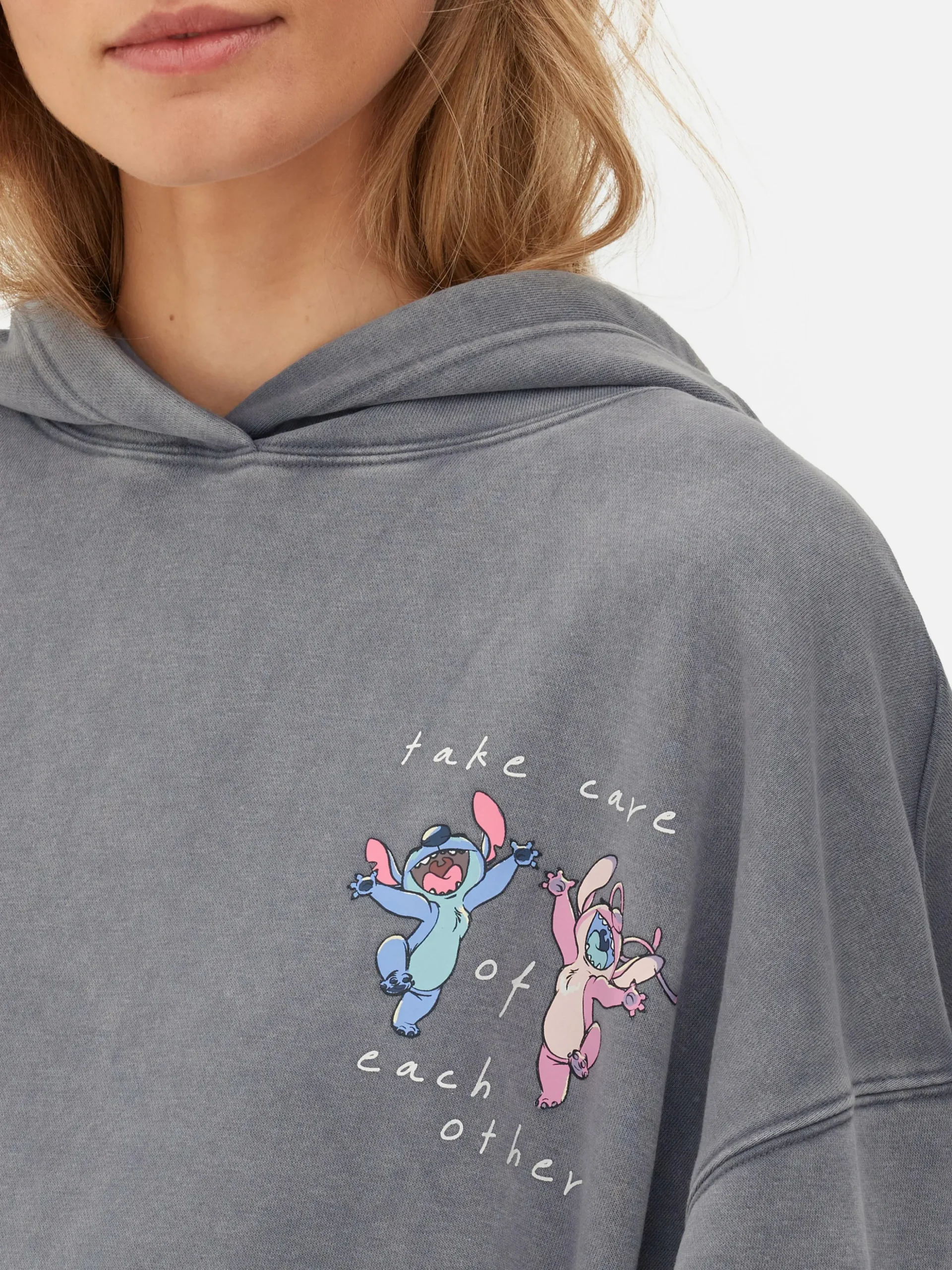 Matchende Pulloverhoodie Disney's Stitch & Angel