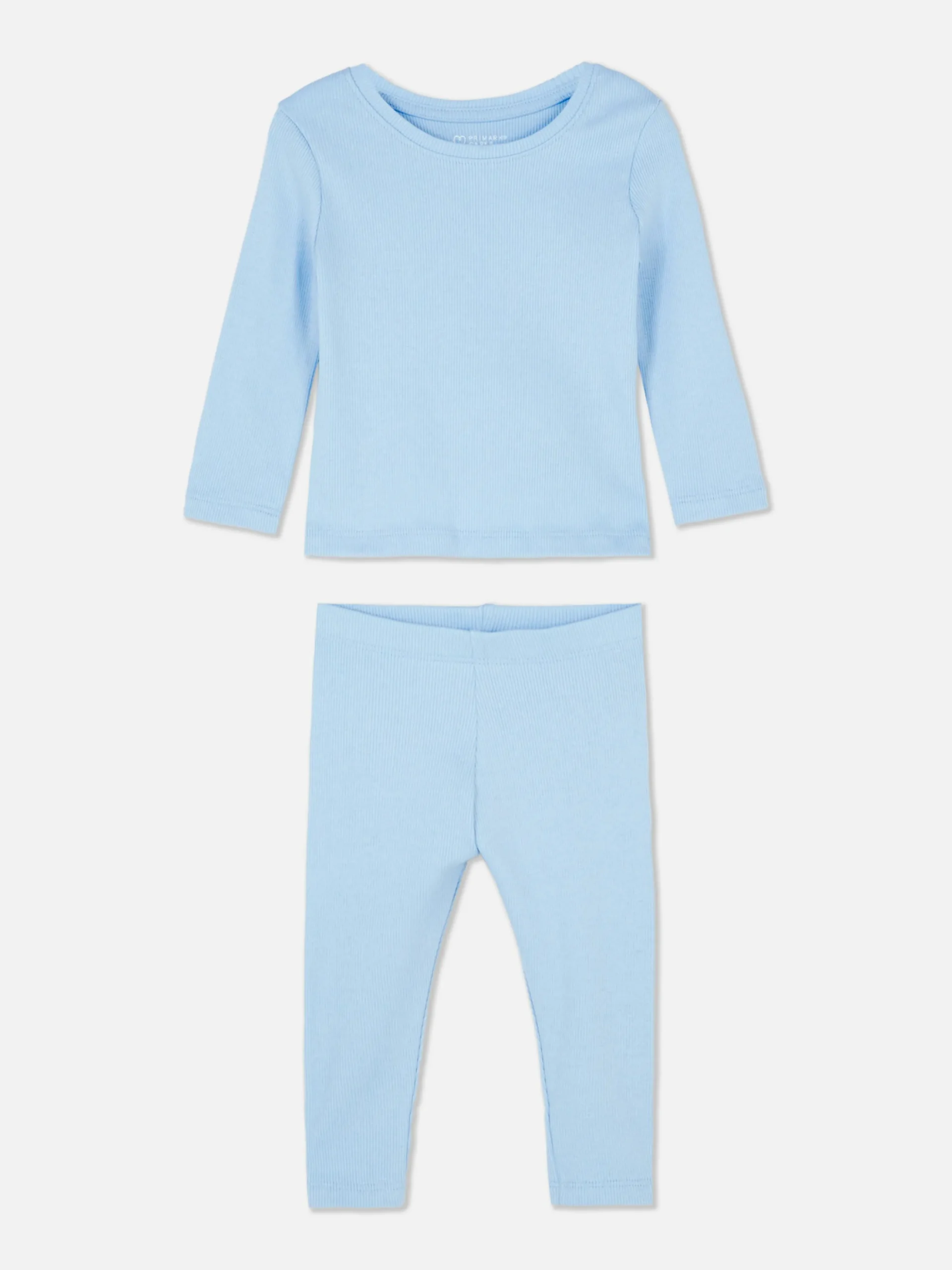 Matchende Set Met T-shirt En Legging Van Ribstof