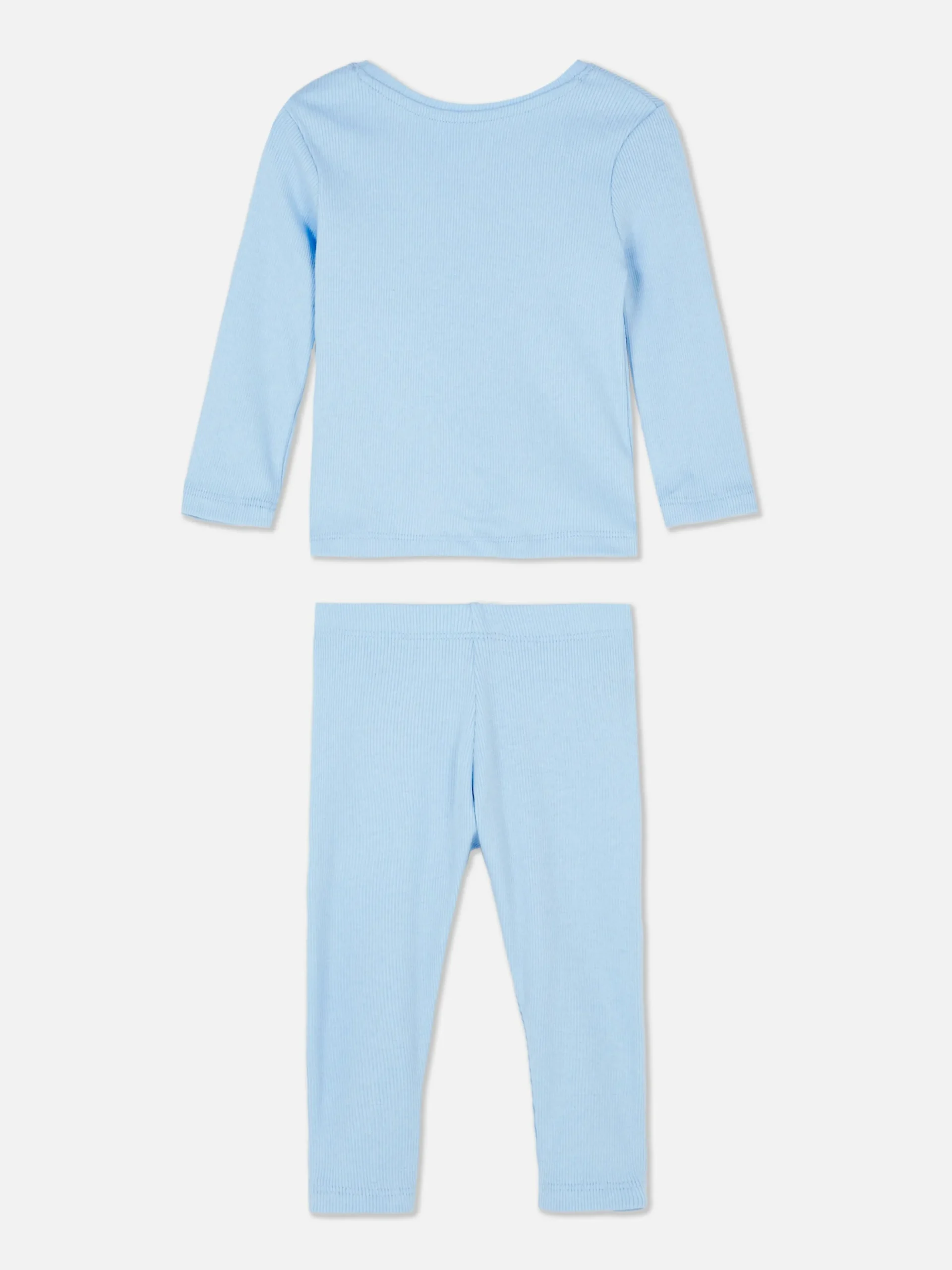 Matchende Set Met T-shirt En Legging Van Ribstof