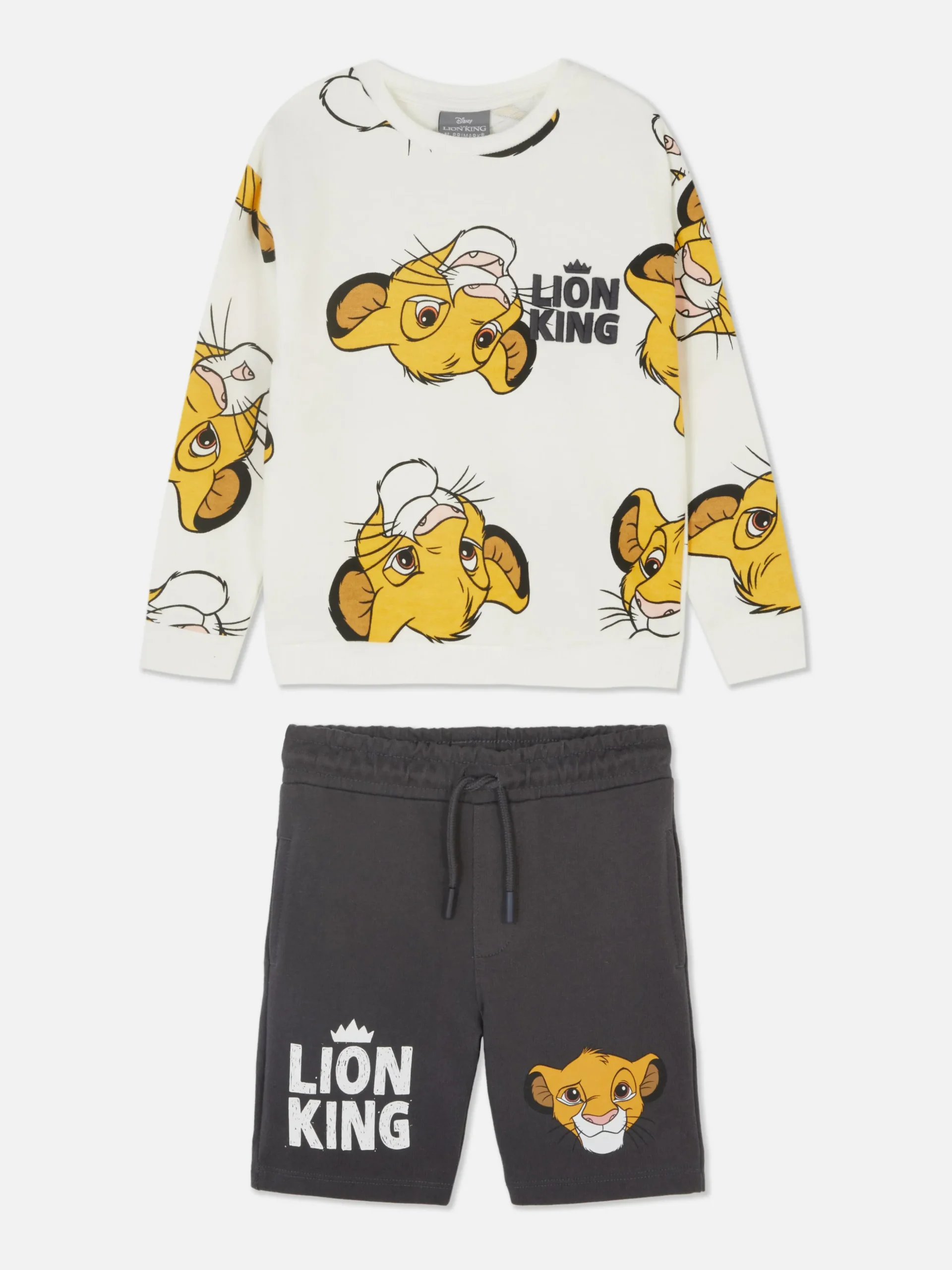 Matchende Set Sweatshirt En Short Disney's Simba