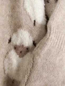 Matchende Set Van Legging En Gebreide Trui Met Schapen