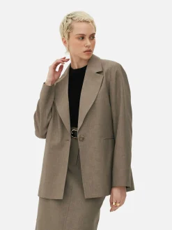 Matchende Single-breasted Oversized Blazer