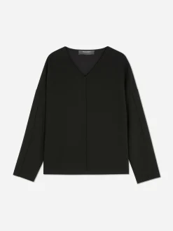 Matchende Top Met Lange Mouwen En Naaddetails