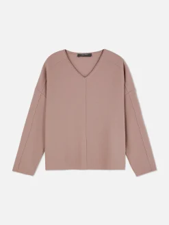 Matchende Top Met Lange Mouwen En Naaddetails