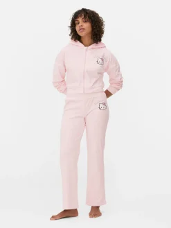 Matchende Velours Hoodie Met Rits Hello Kitty