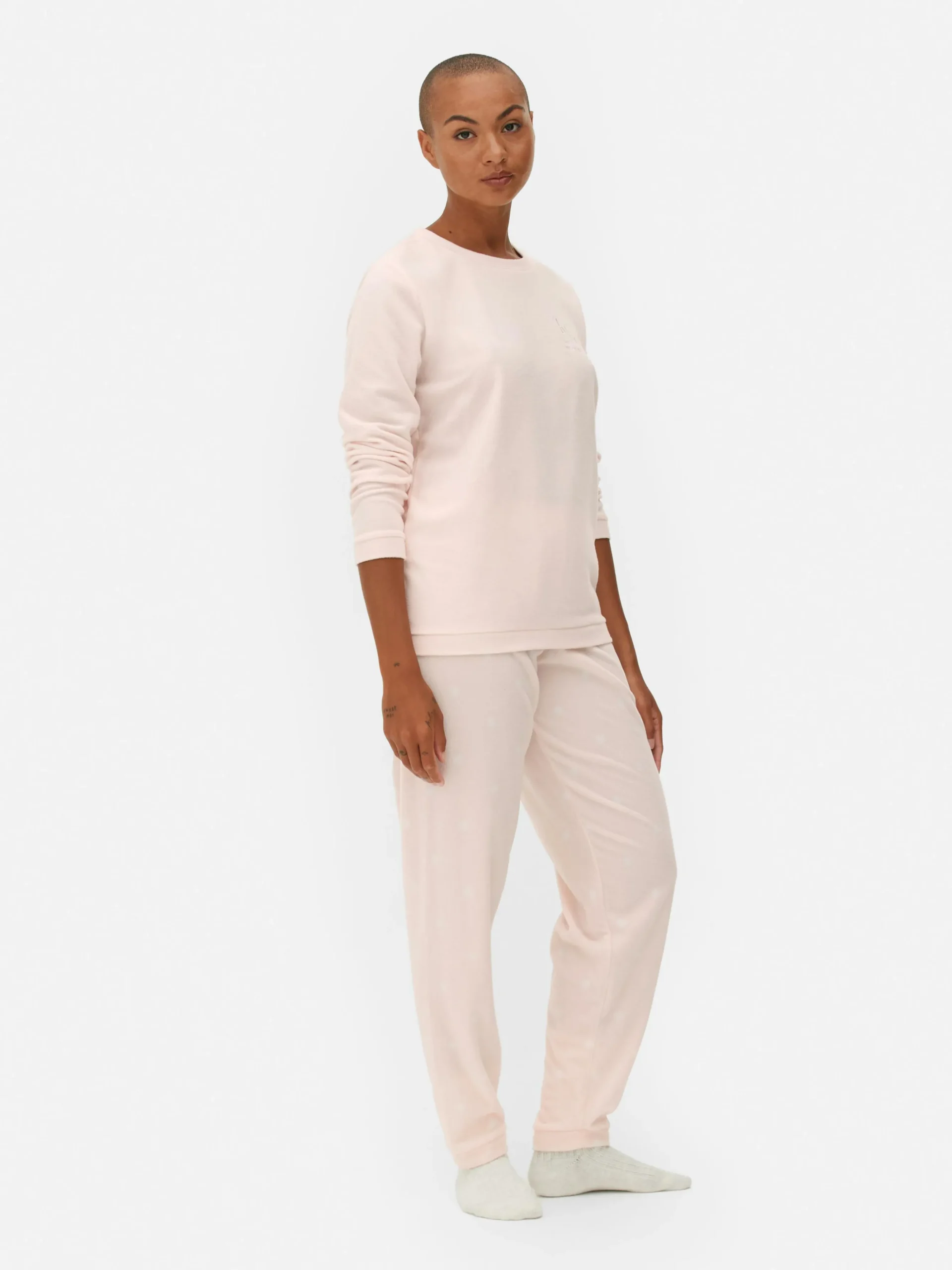 Microfleece Pyjama Met Lange Mouwen