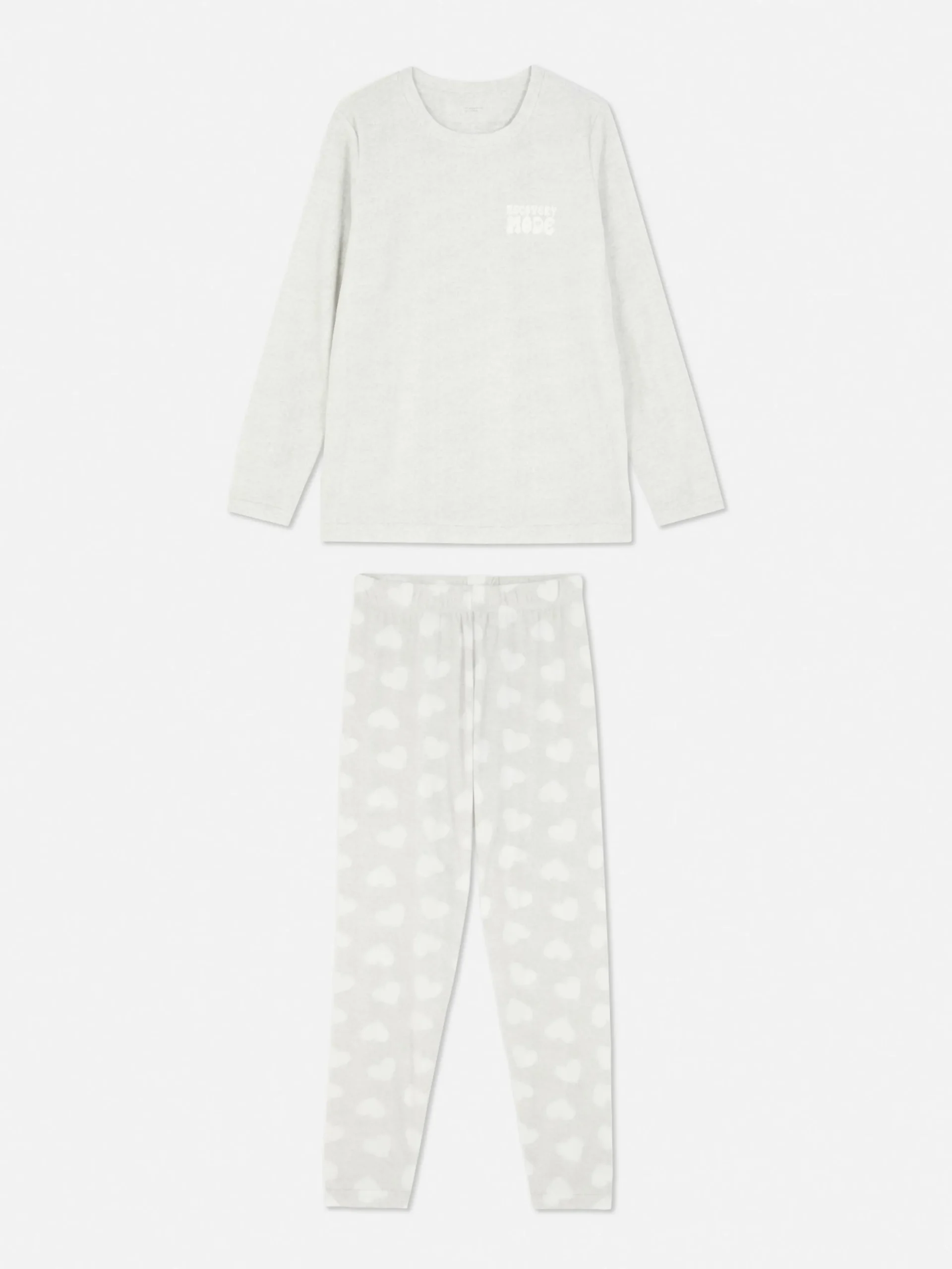 Microfleece Pyjama Met Lange Mouwen