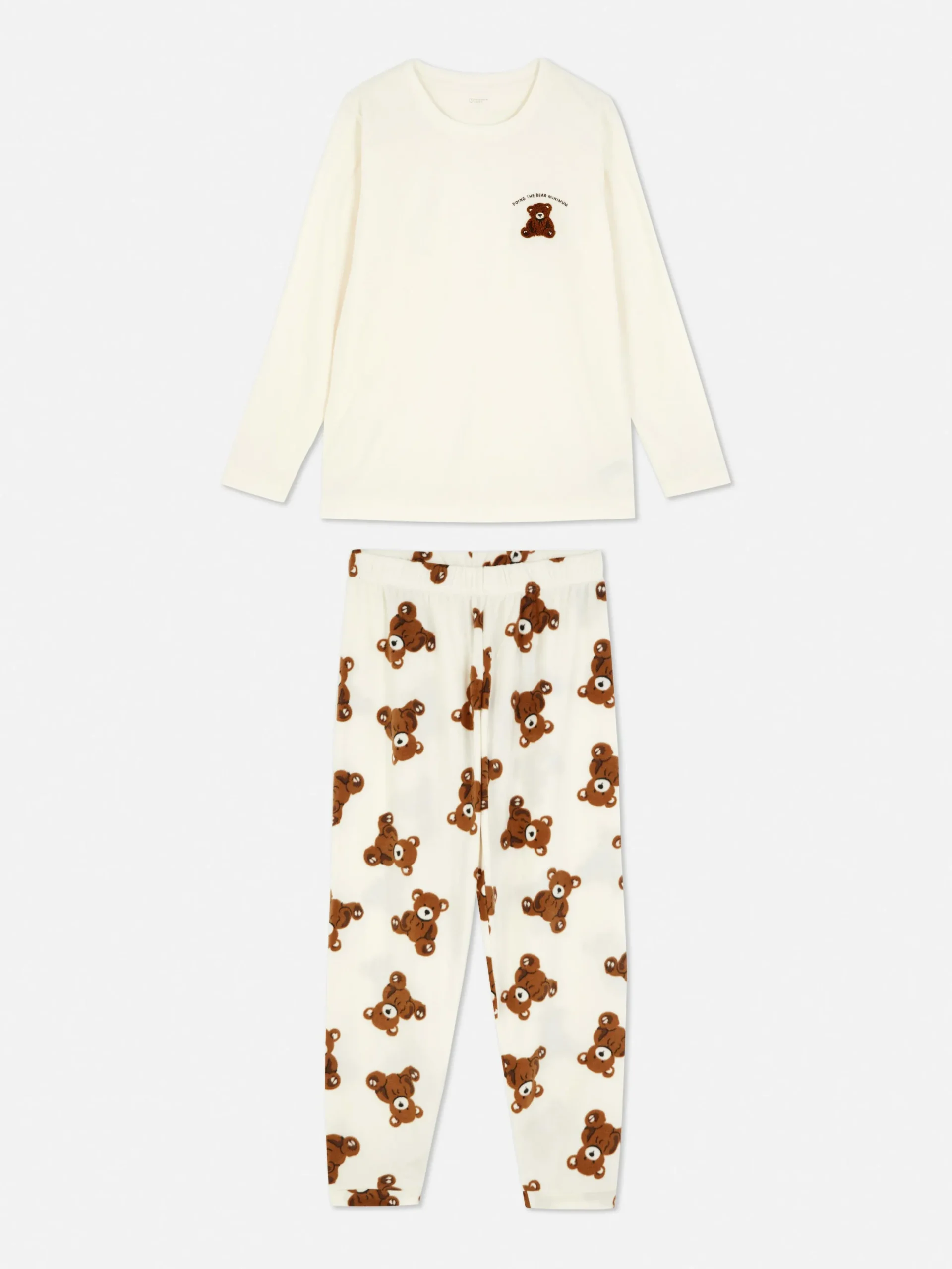 Microfleece Pyjama Met Lange Mouwen