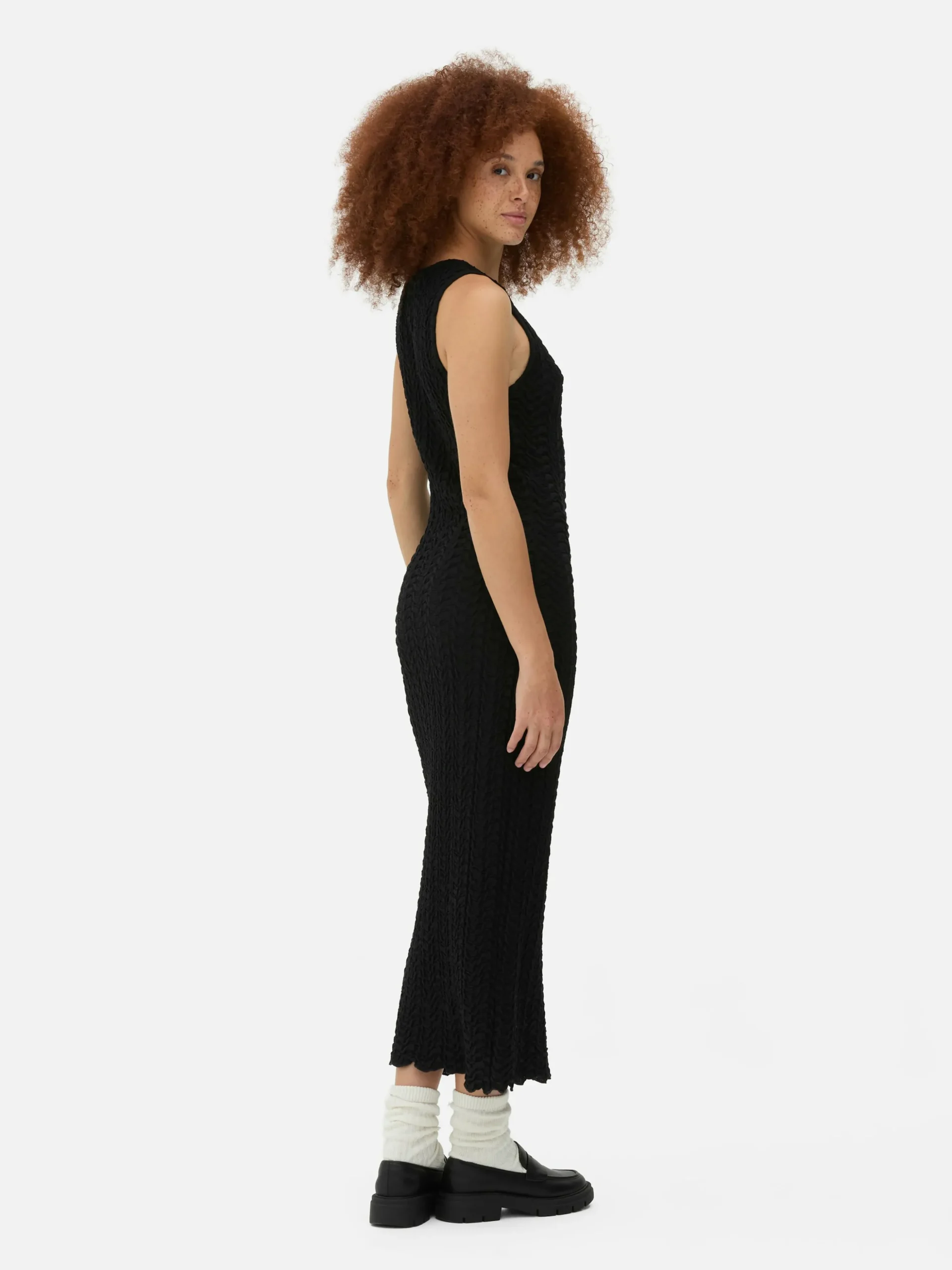 Midi-jurk Met Print En Racerback