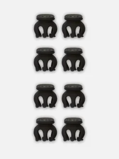 Mini Bulldog-haarclips, Set Van 8
