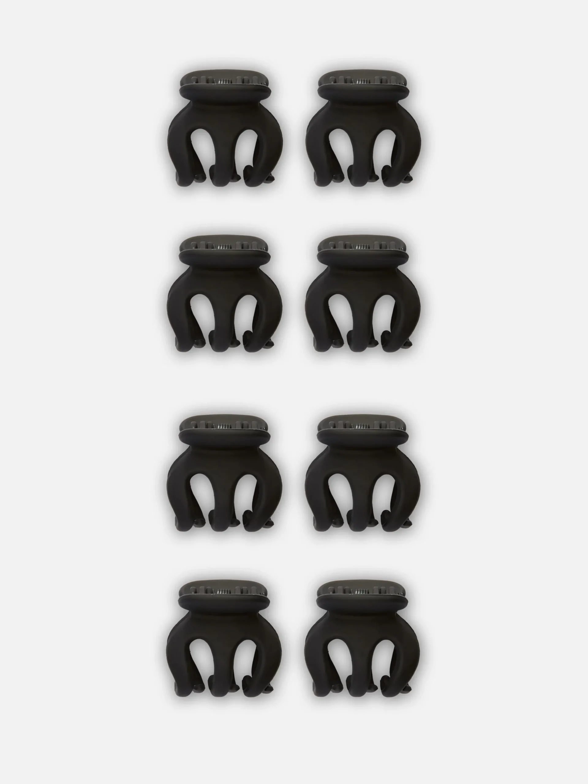 Mini Bulldog-haarclips, Set Van 8