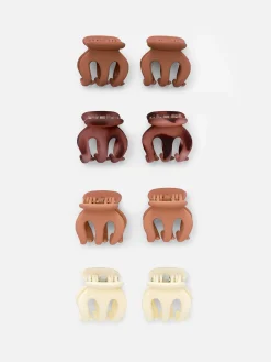 Mini Bulldog-haarclips, Set Van 8