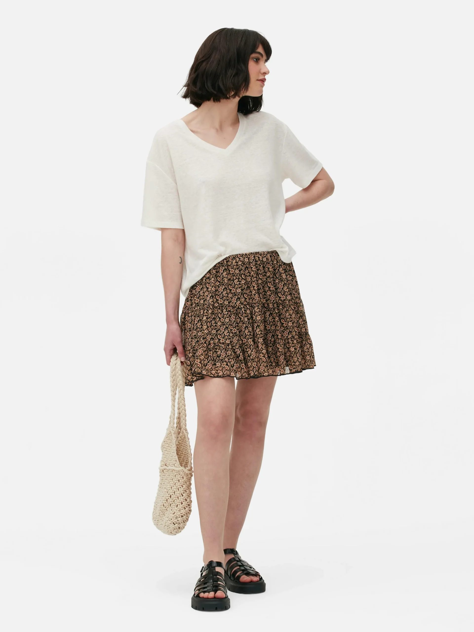 Minirok Met Chiffon Lagen