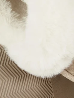 Mocassinpantoffels Met Imitatiebont