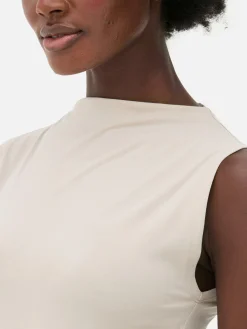 Mouwloze Body Met Hoge Hals