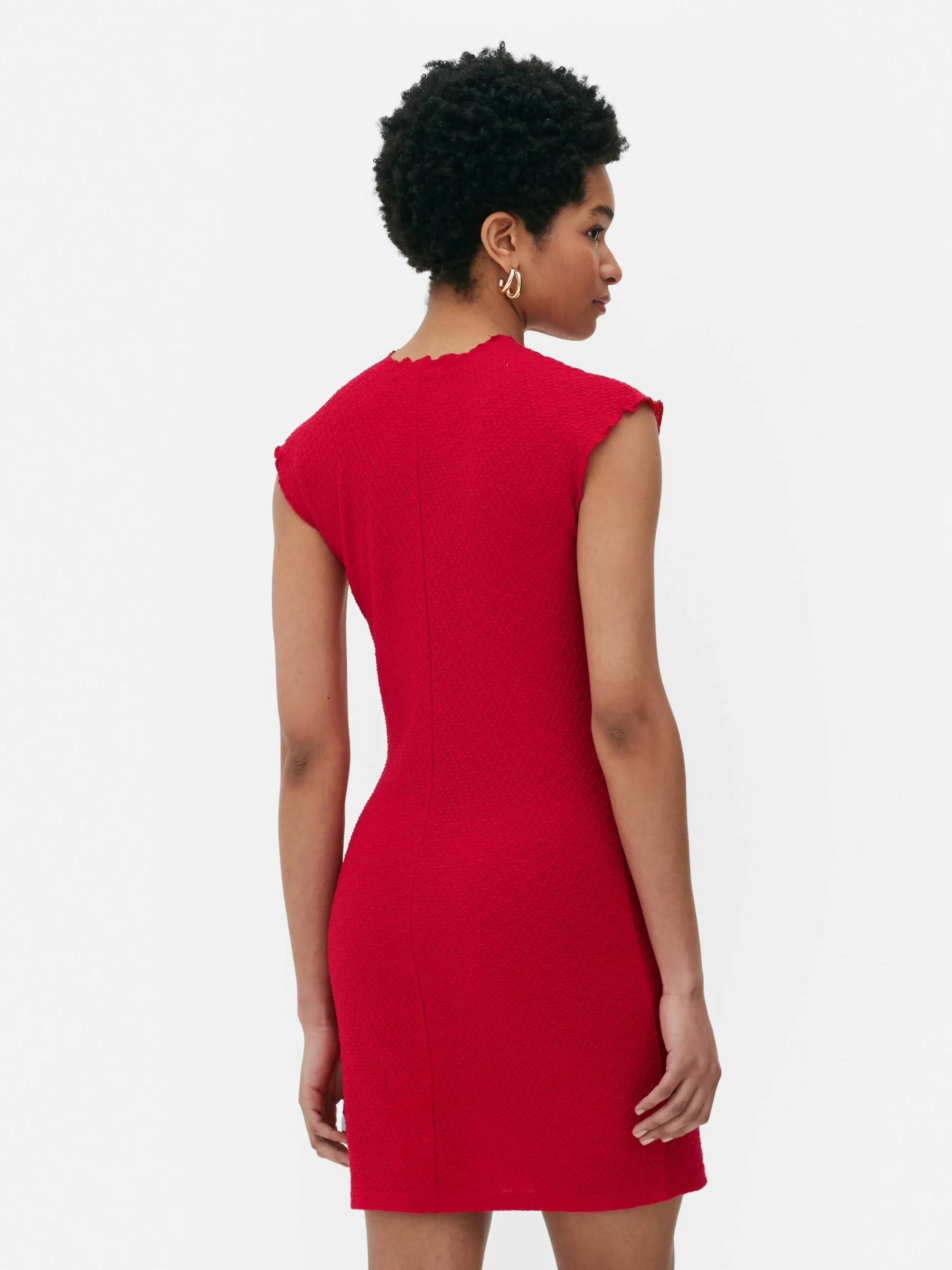 Mouwloze Bodycon-mini-jurk Met Textuur