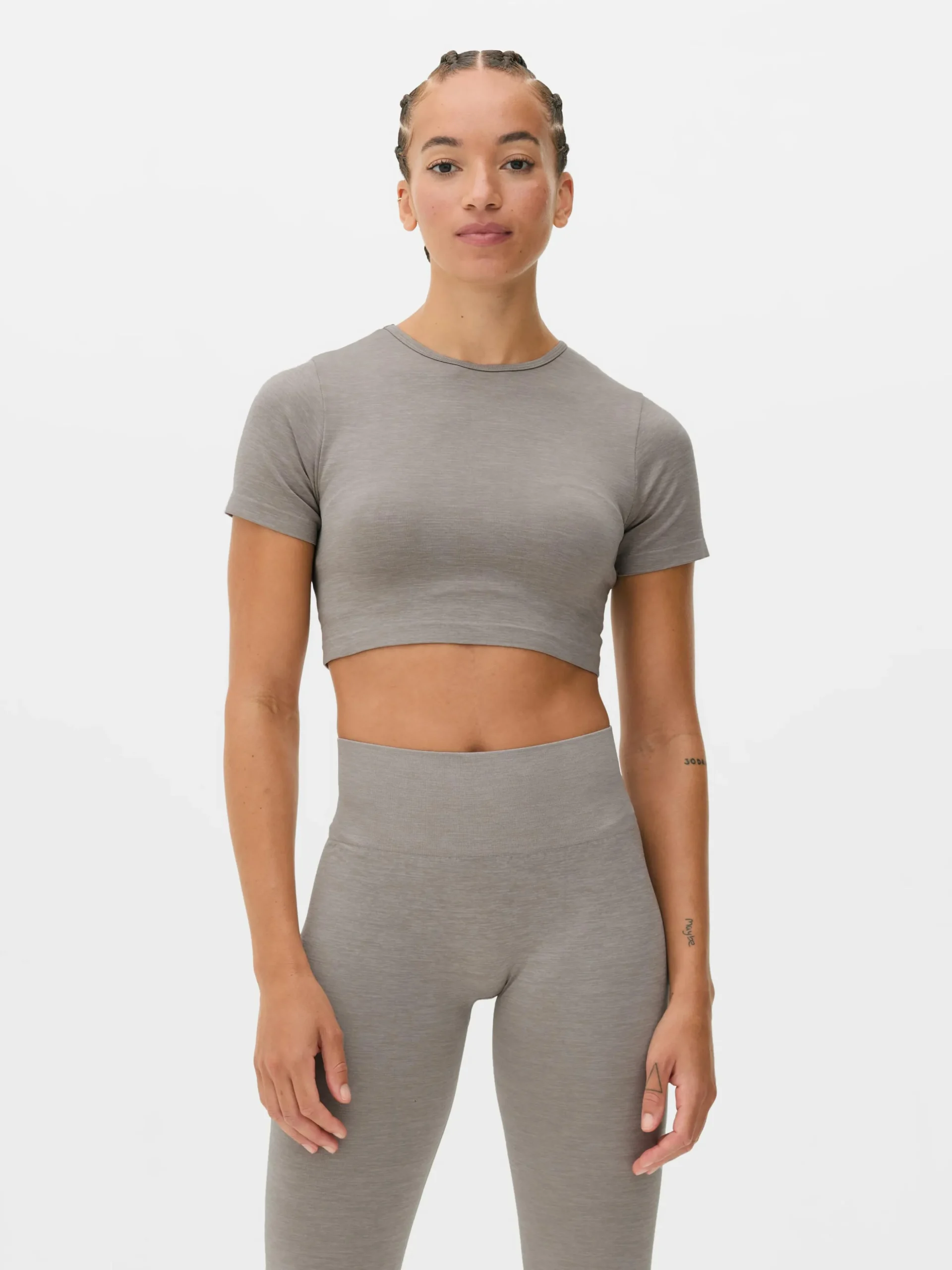 Naadloos Gemêleerd Sportshirt