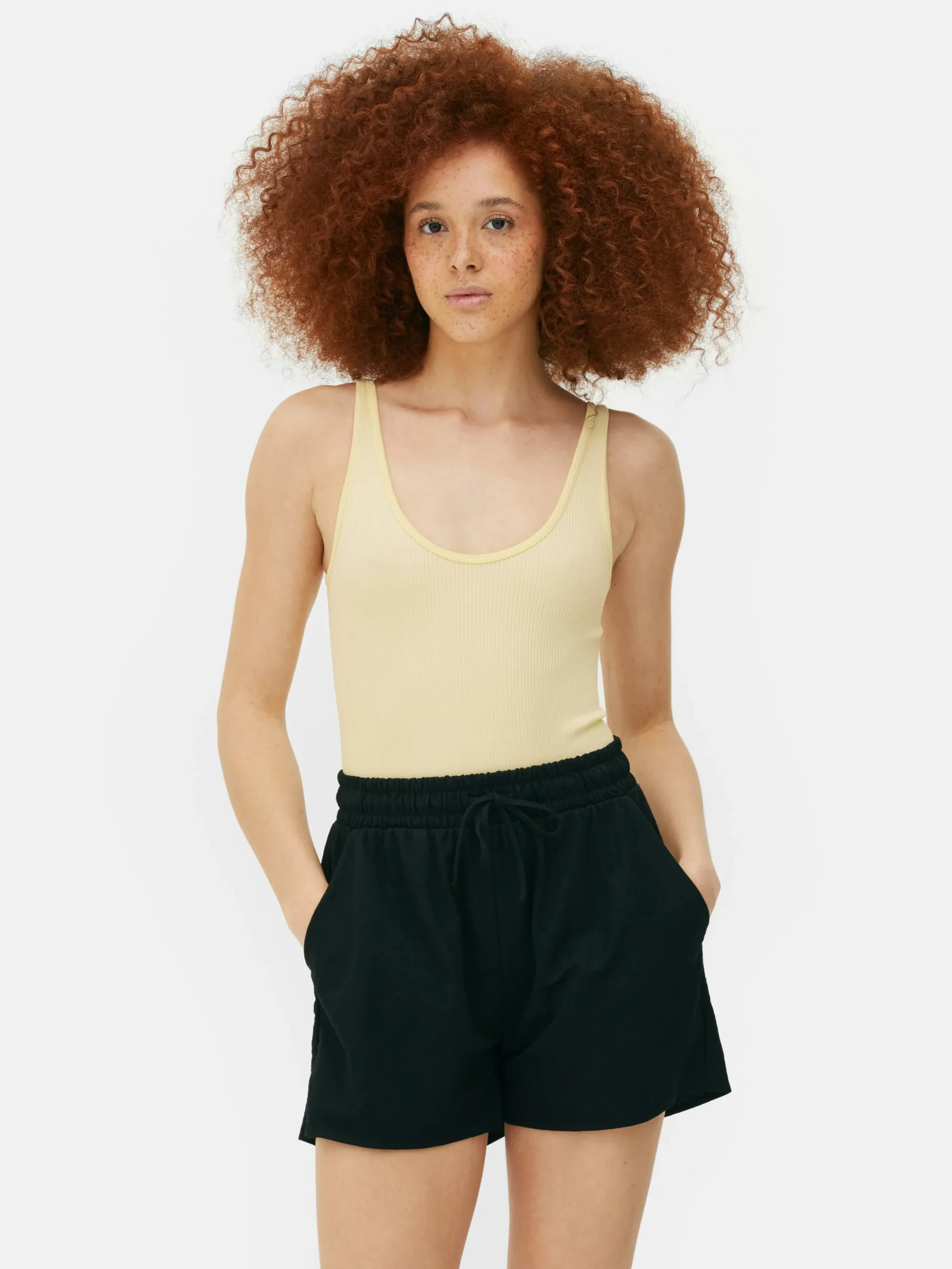 Naadloze Bodysuit Van Ribstof Met U-hals
