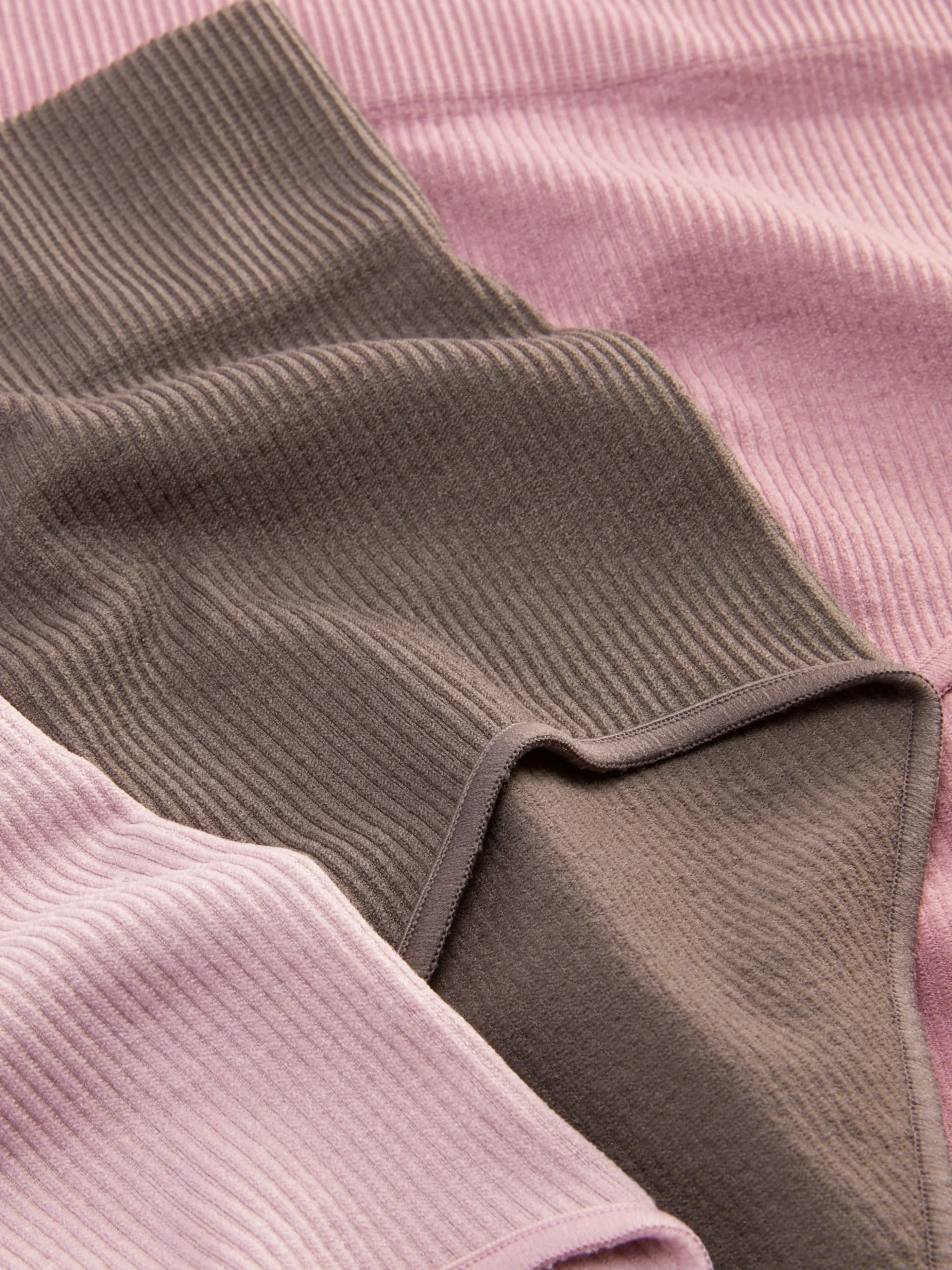 Naadloze Geribde Slips Met Hoge Taille, Set Van 3