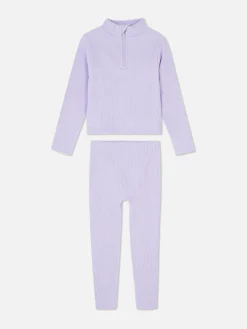 Naadloze Geribde Top En Legging
