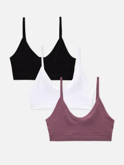 Naadloze Korte Bralettes, Set Van 3