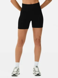 Naadloze Korte Sportbroek Met Hoge Taille