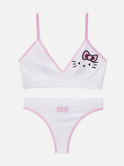 Naadloze Triangelbralette En String Hello Kitty