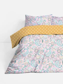 Omkeerbare Kingsize Dekbedovertrekset Met Paisley
