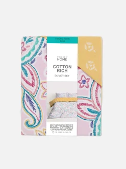 Omkeerbare Kingsize Dekbedovertrekset Met Paisley